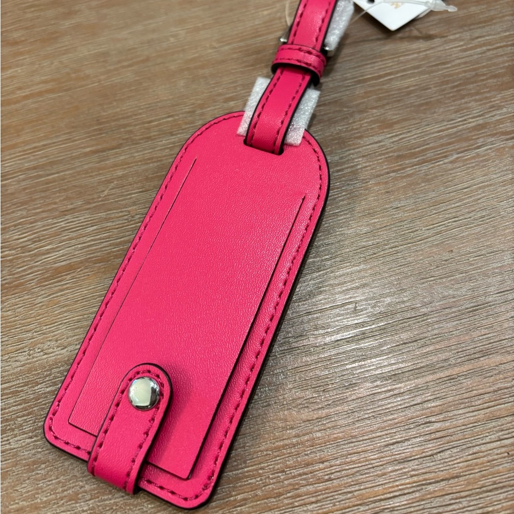 Michael Kors Pink New York leather Luggage Tag - Picture 2 of 6